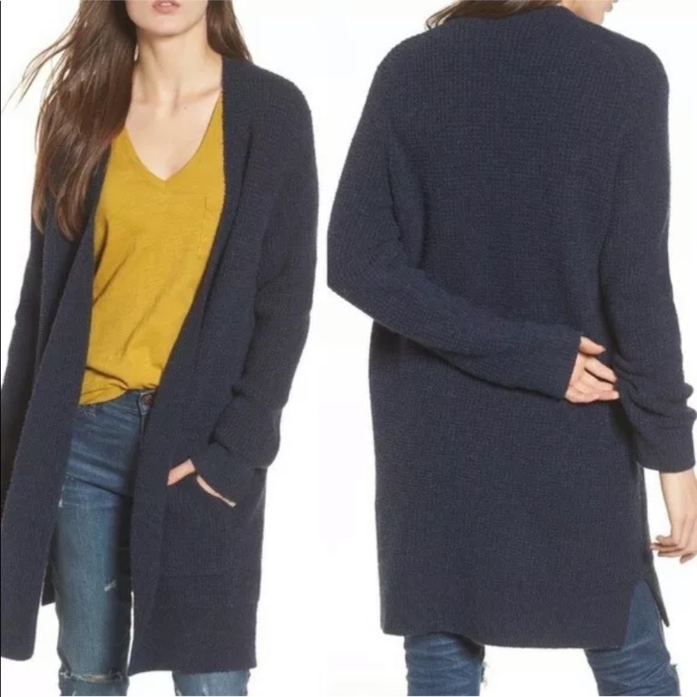 Blue Madewell Waffle Sweater - Picture 2 of 7